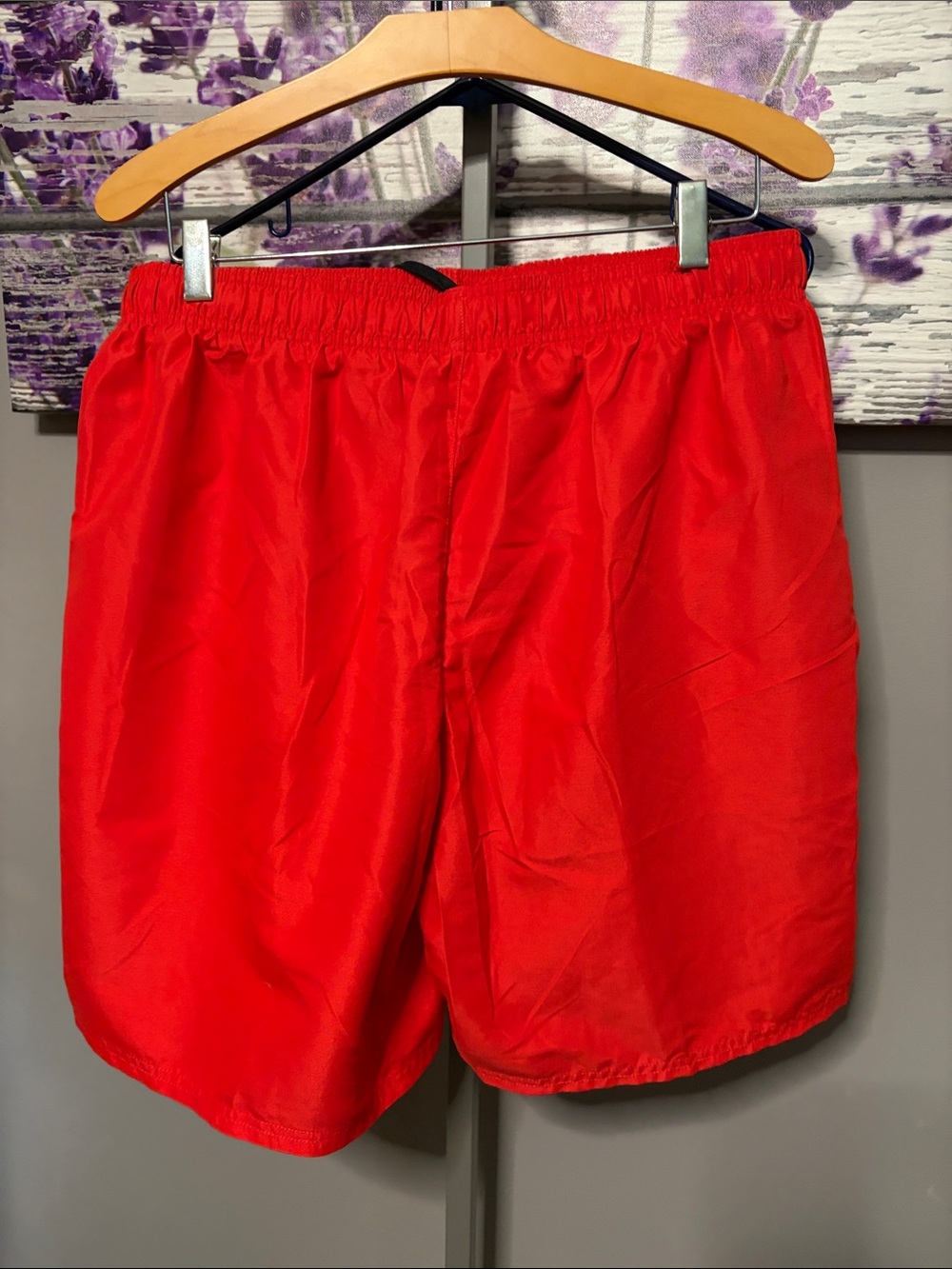 Nike Men’s Red Swim Shorts with Black Drawcord Size XL NWT - Picture 4 of 7